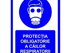 Placuta  pentru protectia obligatorie a cailor respiratorii